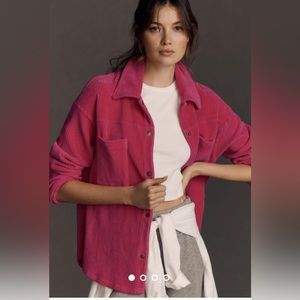 Anthropologie Sundry Long-Sleeve Buttondown Shacket